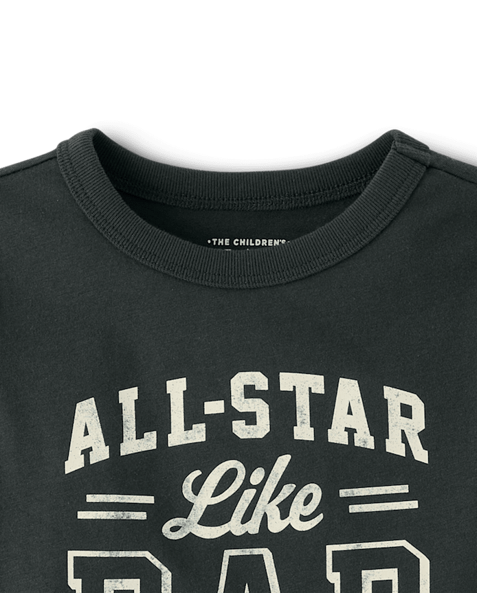 Baby And Toddler Boys All Star Like Dad Graphic Tee