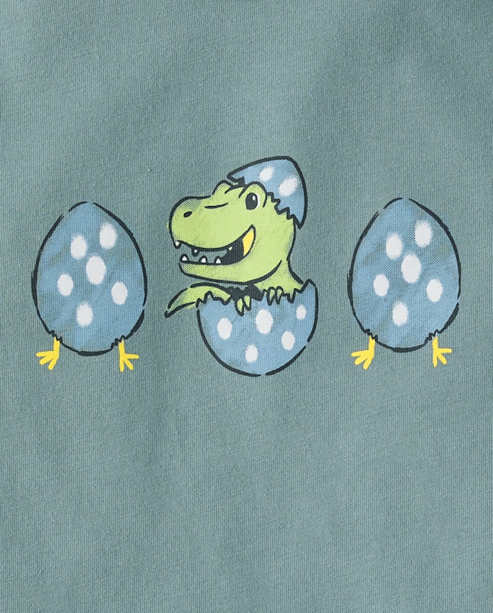 Baby And Toddler Boys Dino Egg Graphic Tee