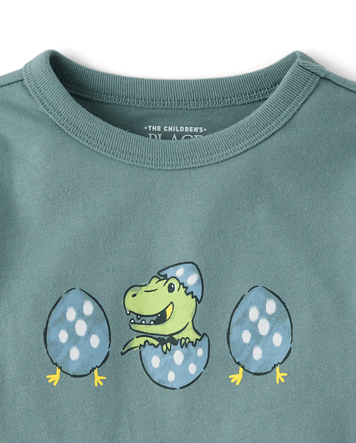 Baby And Toddler Boys Dino Egg Graphic Tee