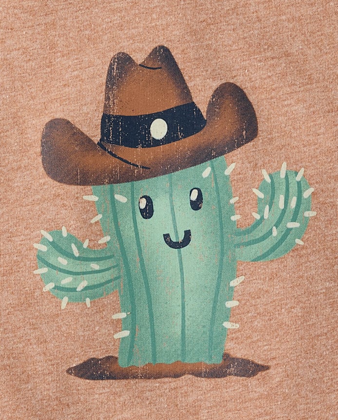 Baby And Toddler Boys Cactus Cowboy Graphic Tee