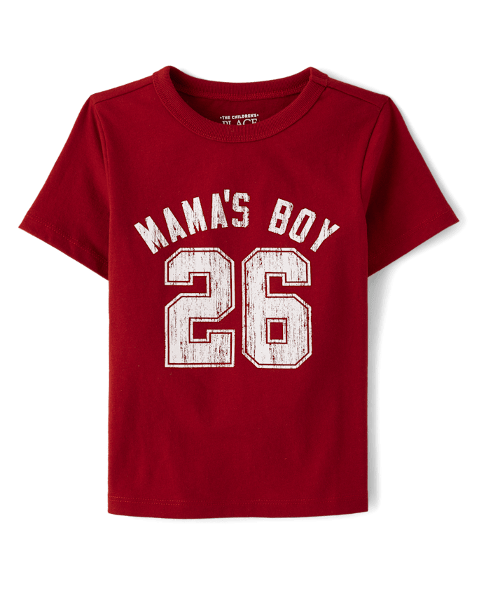 Baby And Toddler Boys Mama's Boy 26 Graphic Tee