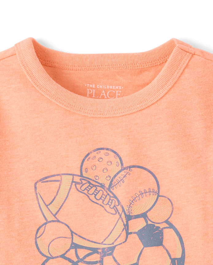 Baby And Toddler Boys Sports Ball Graphic Tee