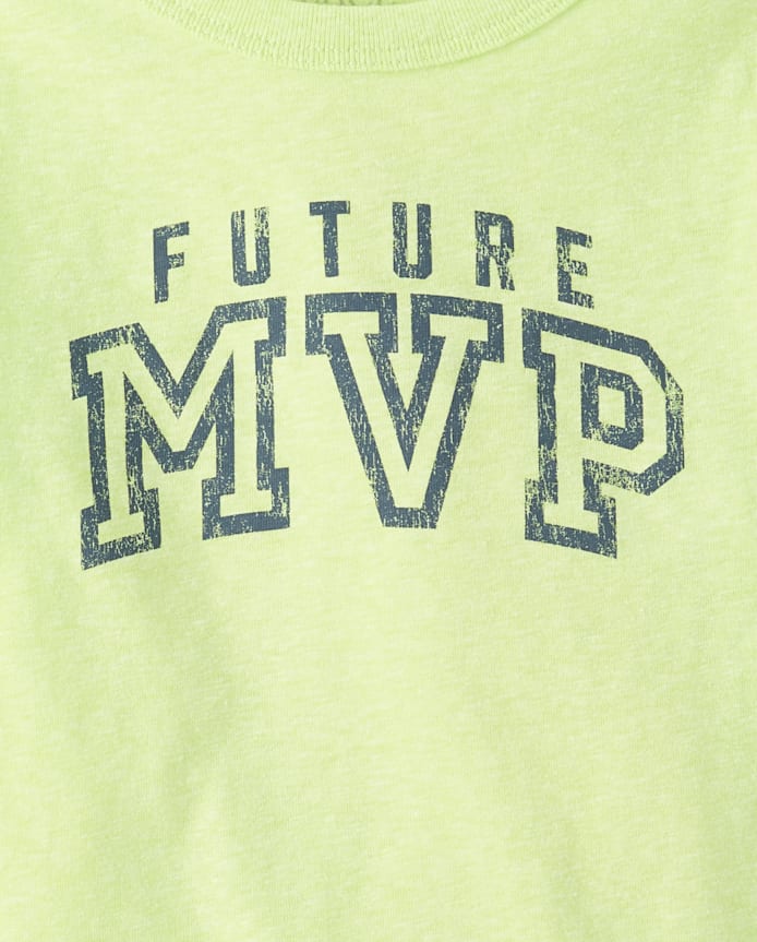 Baby And Toddler Boys Marled Future MVP Graphic Tee