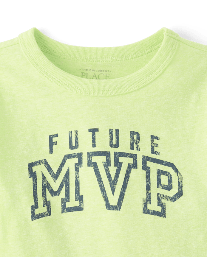 Baby And Toddler Boys Marled Future MVP Graphic Tee