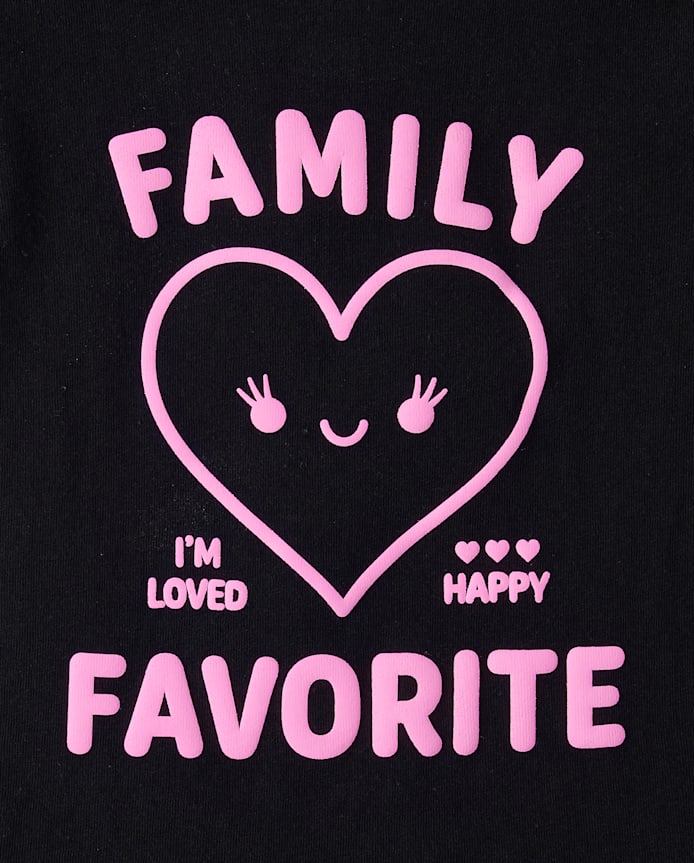 Baby And Toddler Girls Family Favorite Graphic Tee