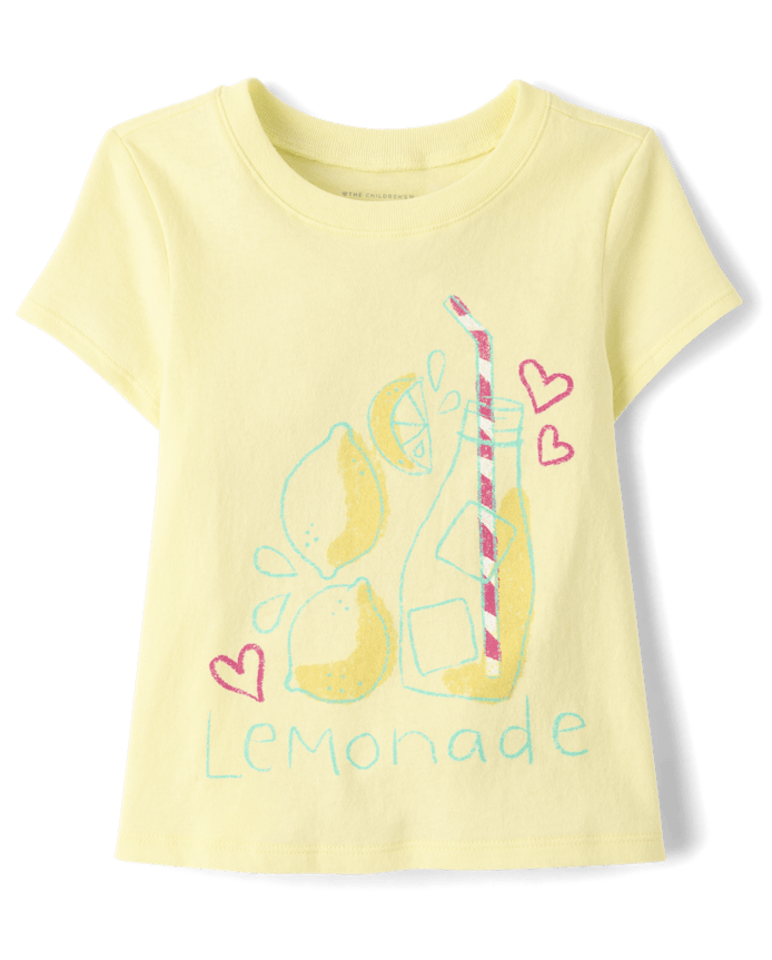 Baby And Toddler Girls Lemonade Graphic Tee
