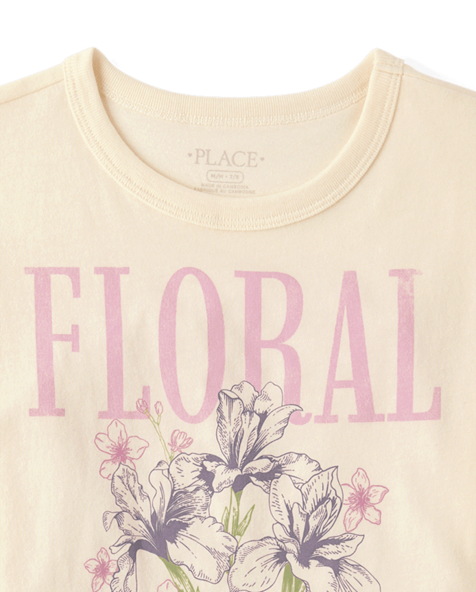 Girls Floral Market Relaxed Graphic Tee