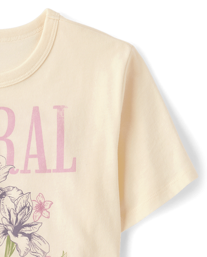 Girls Floral Market Relaxed Graphic Tee