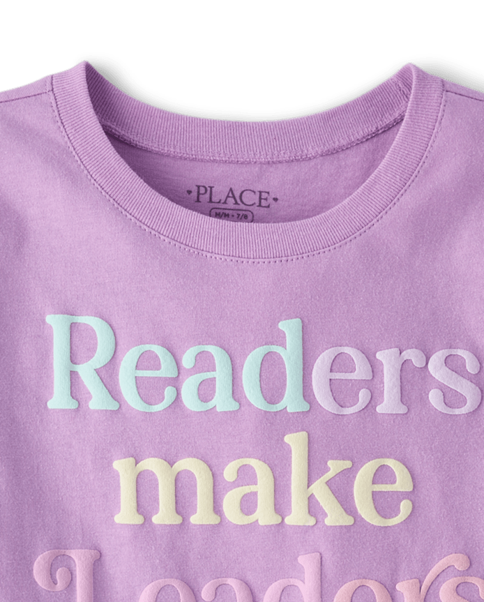 Girls Readers Make Leaders Graphic Tee