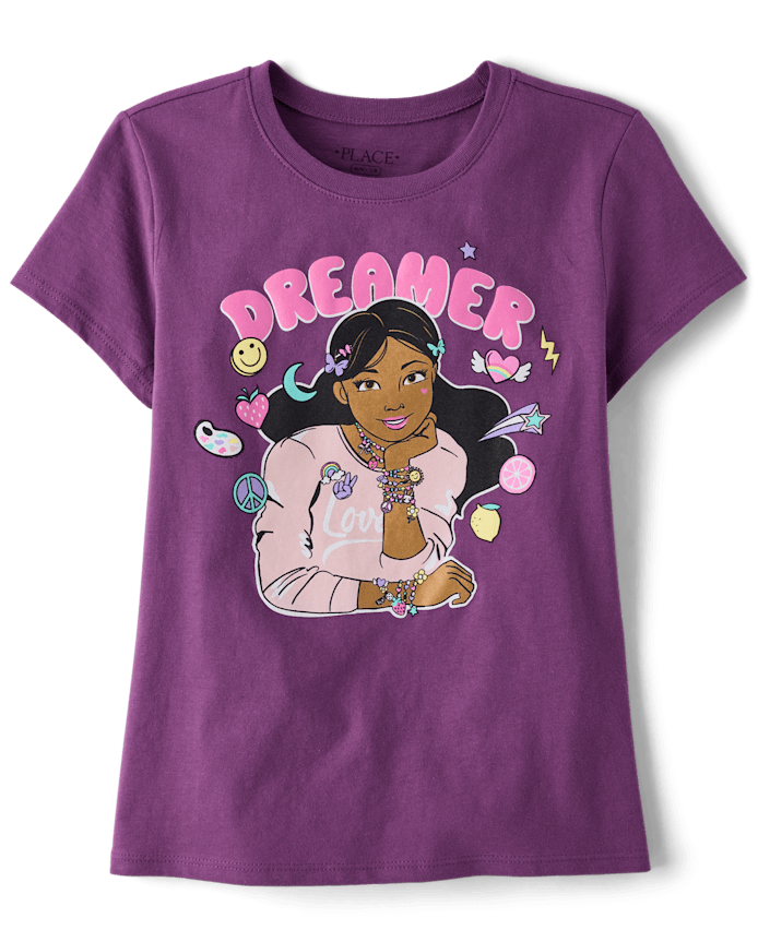 Girls Dreamer Girl Graphic Tee
