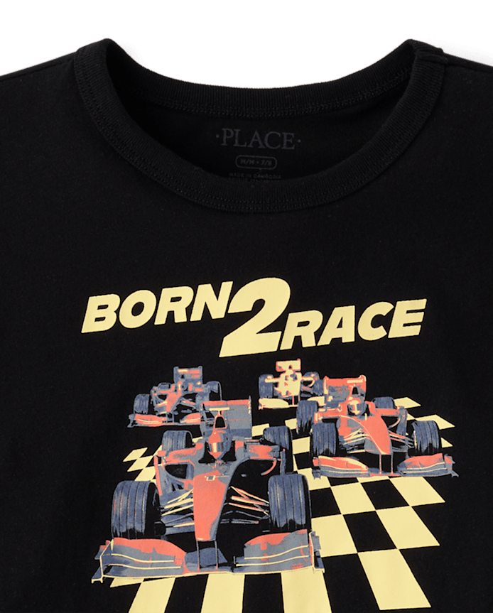 Boys Need 4 Speed Racecar Graphic Tee