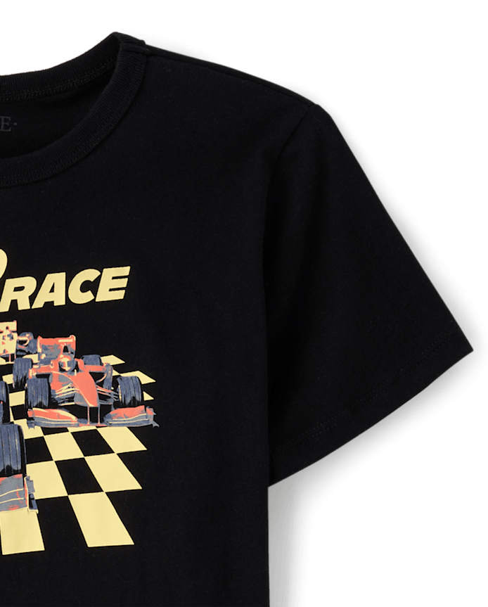 Boys Need 4 Speed Racecar Graphic Tee