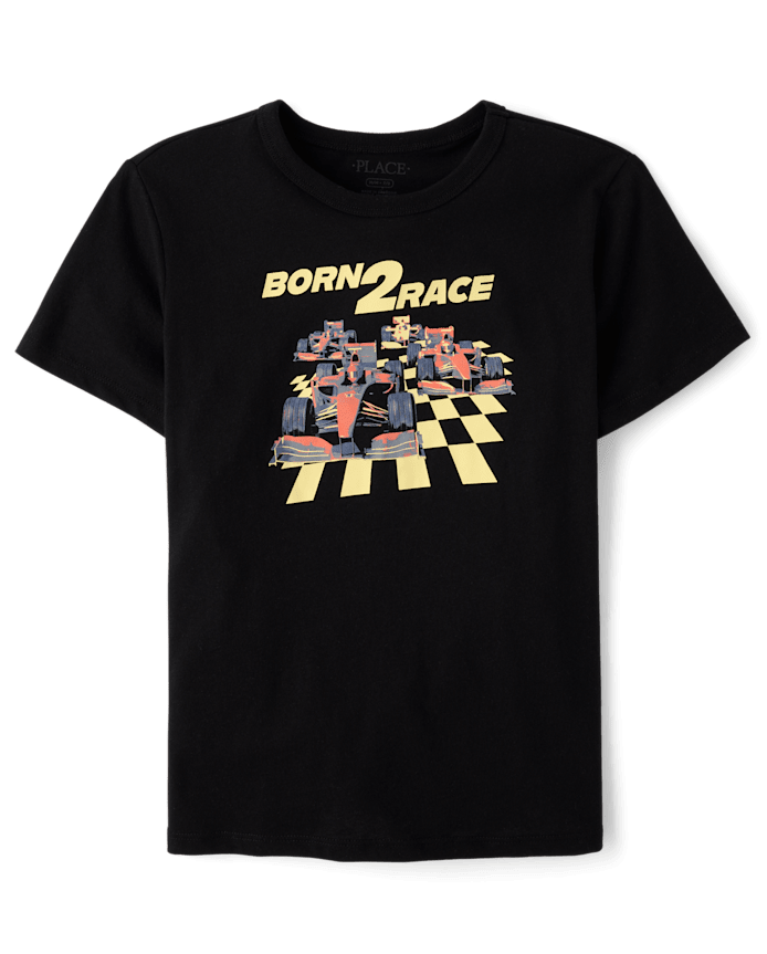 Boys Need 4 Speed Racecar Graphic Tee