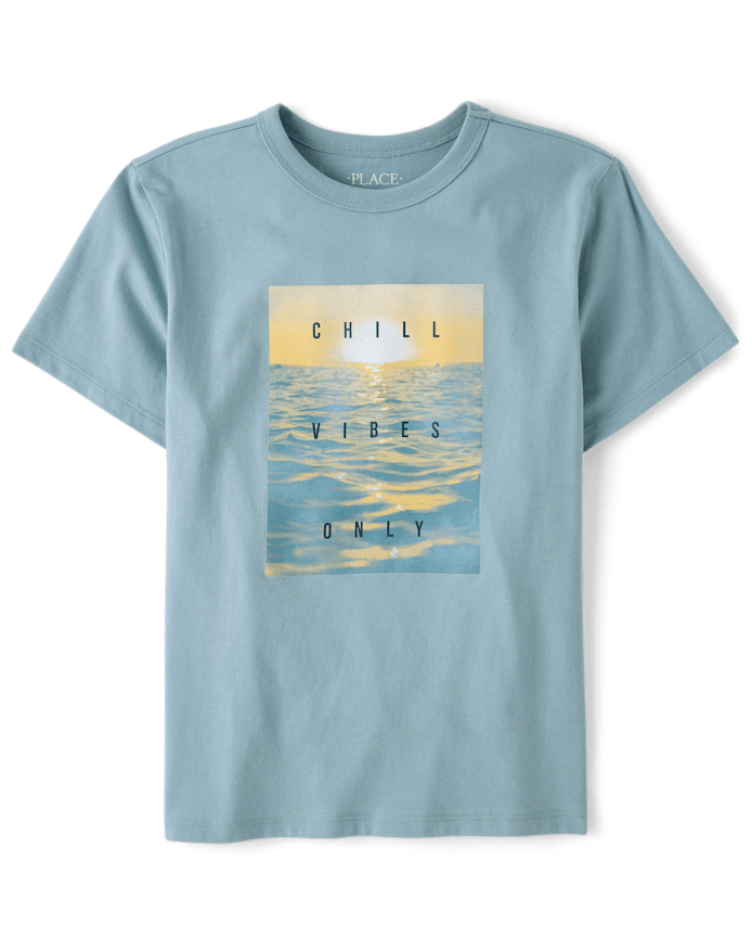 Boys Chill Vibes Only Graphic Tee