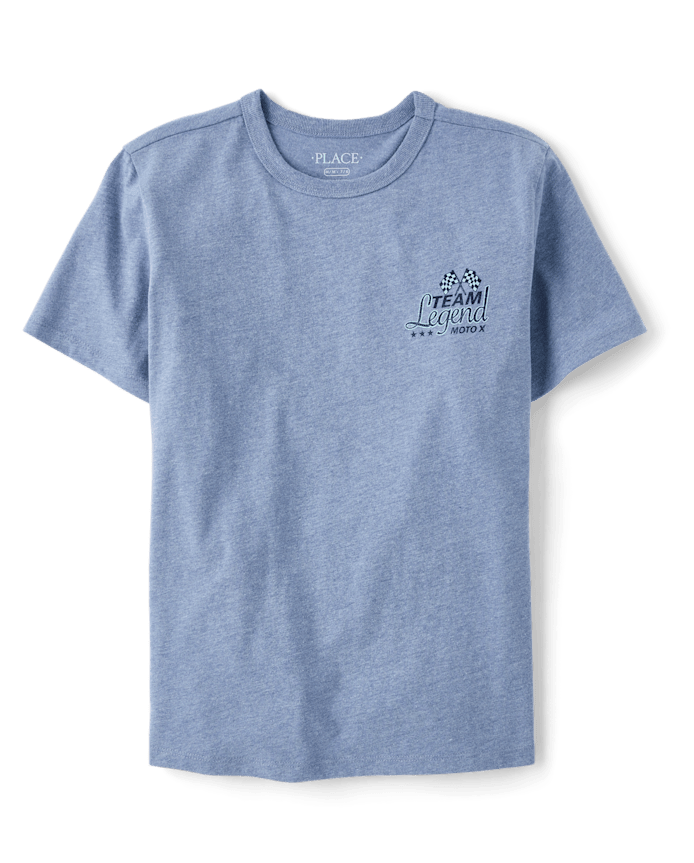 Boys Super Cycle Legend Front And Back Graphic Tee