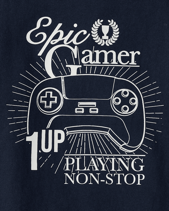 Boys Glow Epic Gamer Graphic Tee