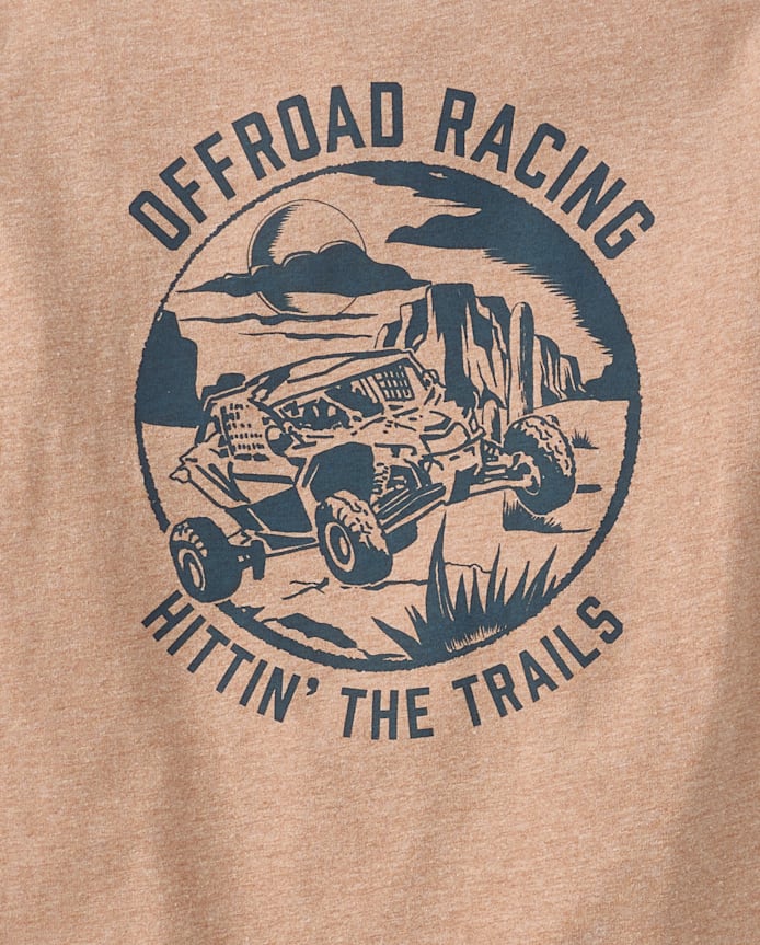 Boys Offroad Racing Front And Back Graphic Tee