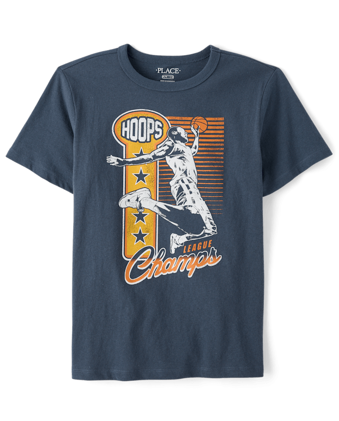 Boys League Champs Basketball Graphic Tee