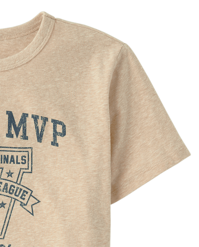 Boys Marled Team MVP Graphic Tee