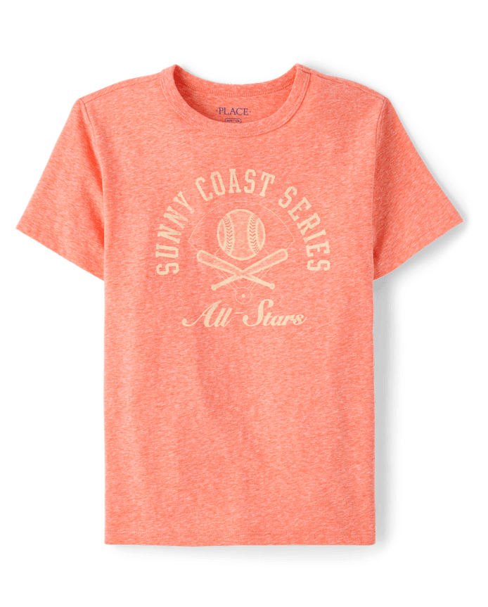 Boys Marled Sunny Coast Series Baseball Graphic Tee
