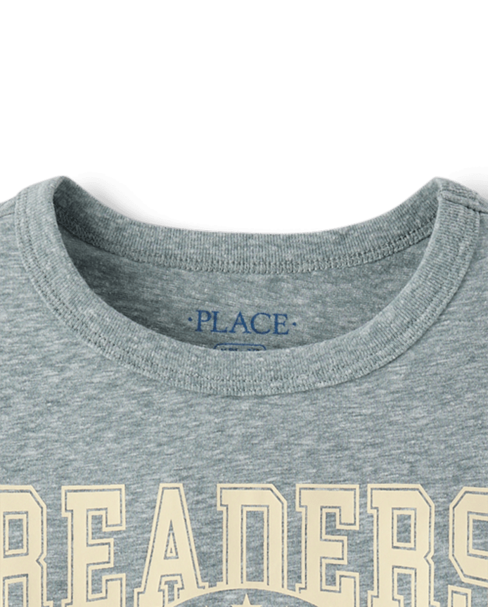 Boys Marled Readers Make Leaders Graphic Tee