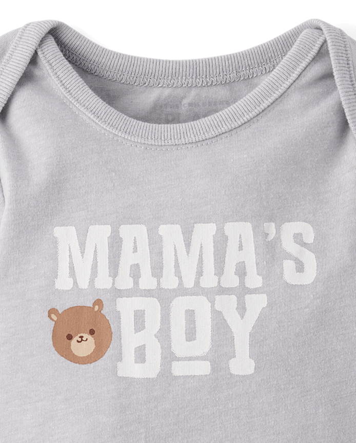 Baby Boys Mama's Boy Graphic Bodysuit
