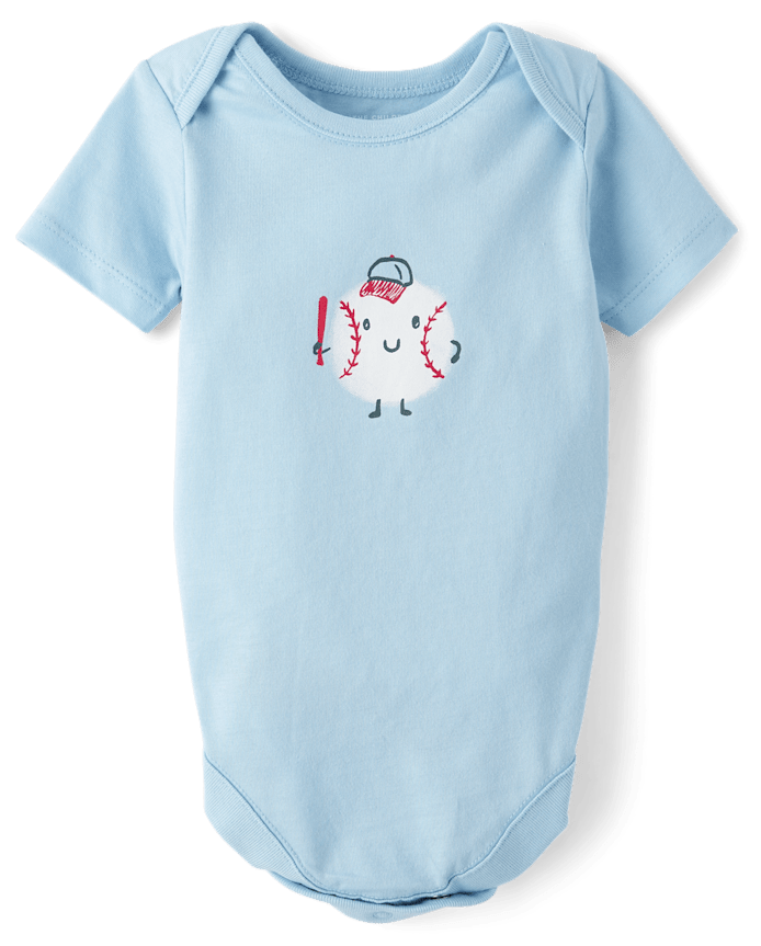 Baby Baseball Graphic Bodysuit