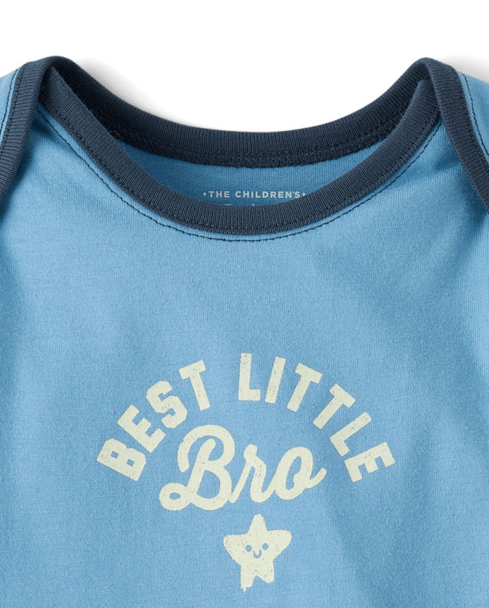 Baby Boys Best Little Bro Graphic Bodysuit