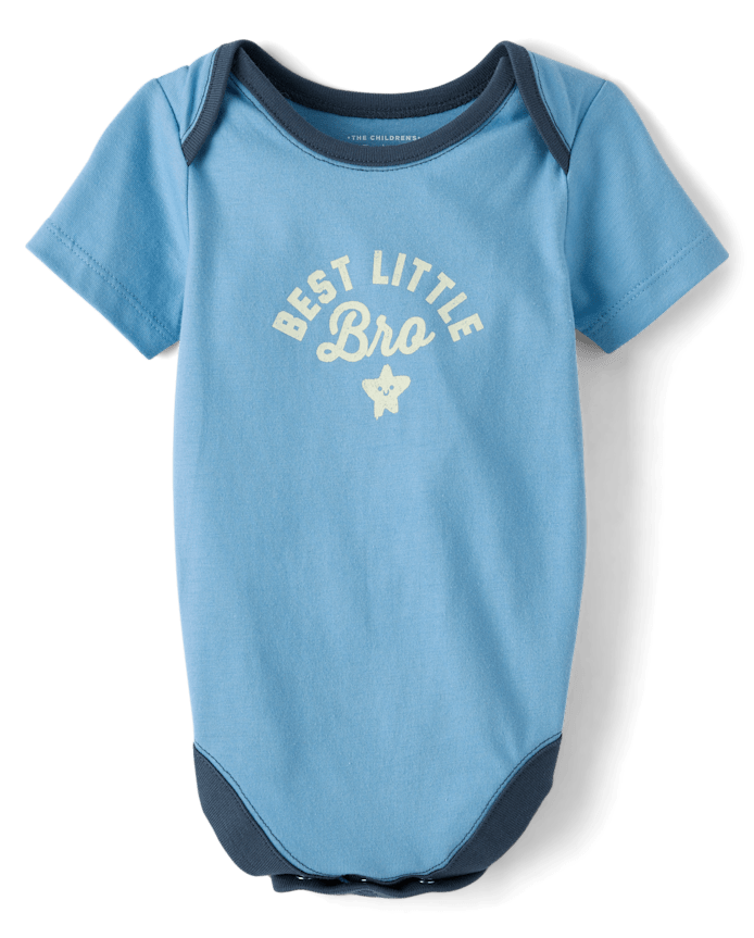 Baby Boys Best Little Bro Graphic Bodysuit