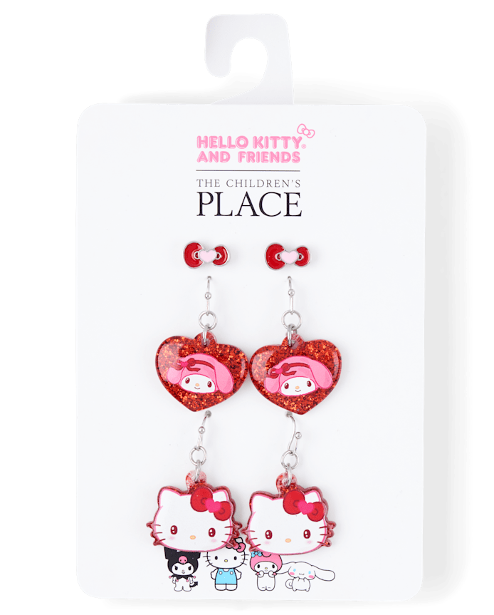 Girls Hello Kitty® Earrings 3-Pack