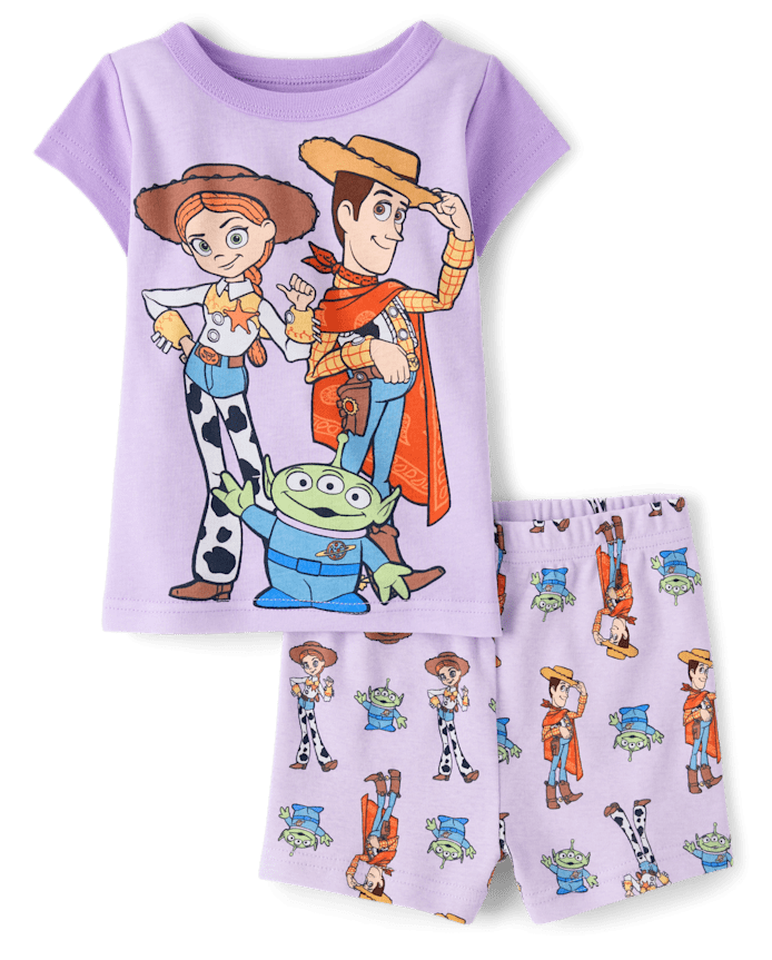 Baby And Toddler Girls Toy Story™ Snug Fit Cotton Pajamas
