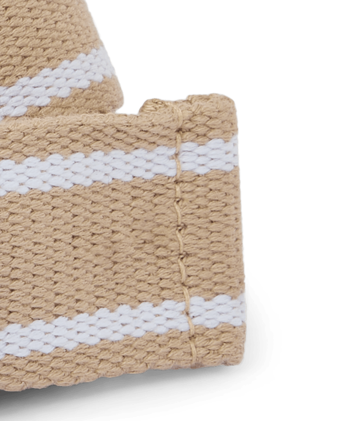 Boys Striped Webbed Belt