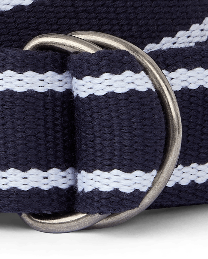 Boys Striped Webbed Belt