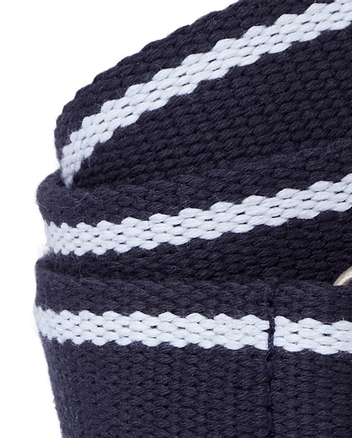 Boys Striped Webbed Belt