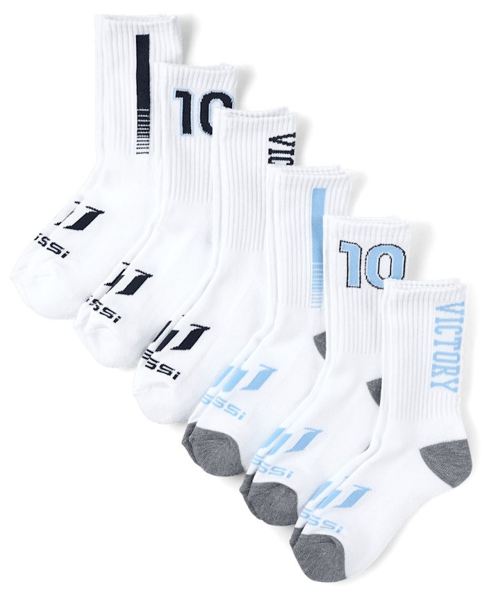 Kids Messi™ Crew Socks 6-Pack