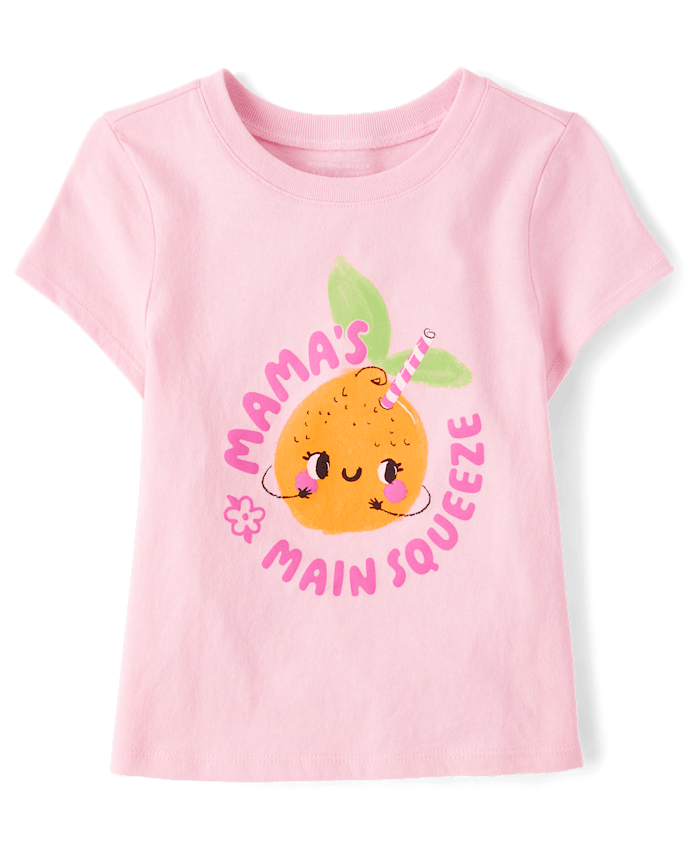 Baby And Toddler Girls Mama's Little Cutie Graphic Tee