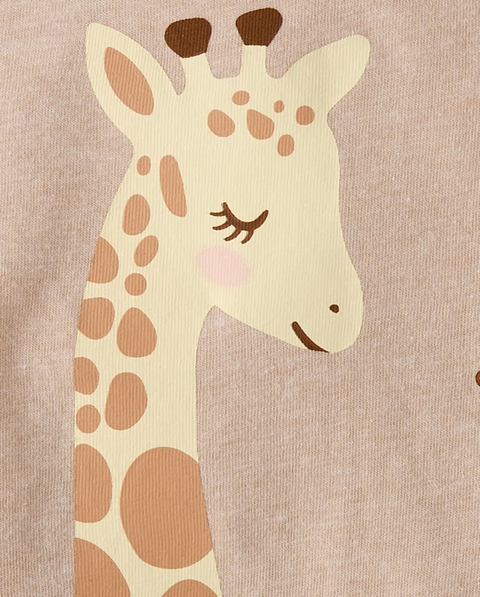 Baby And Toddler Girls Giraffe Graphic Tee