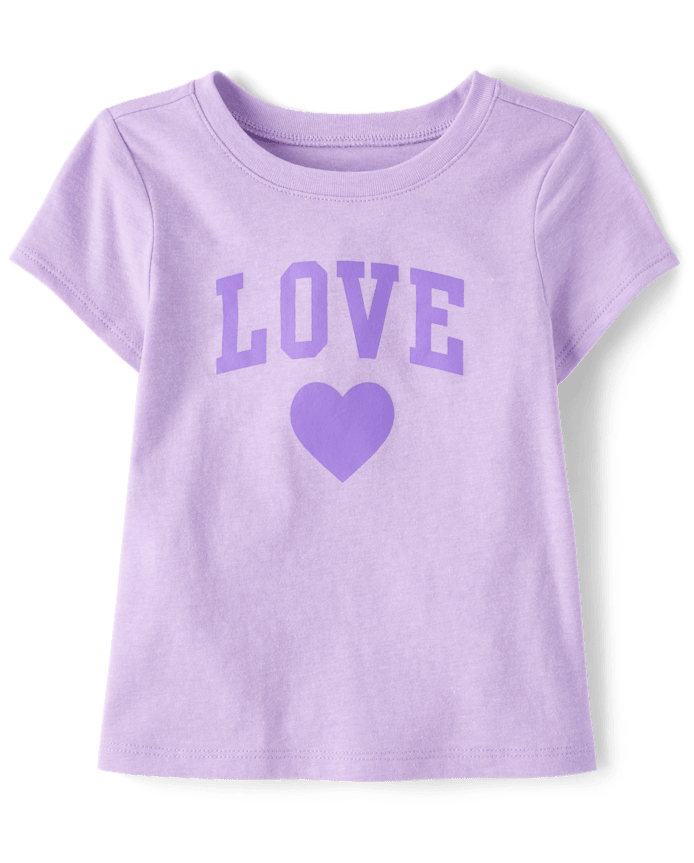 Baby And Toddler Girls Love Graphic Tee