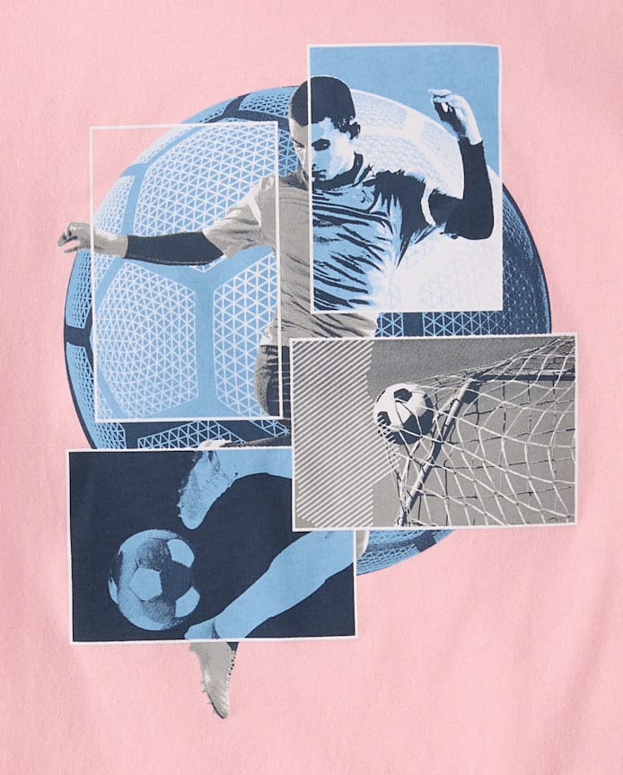Boys Soccer Player Graphic Tee