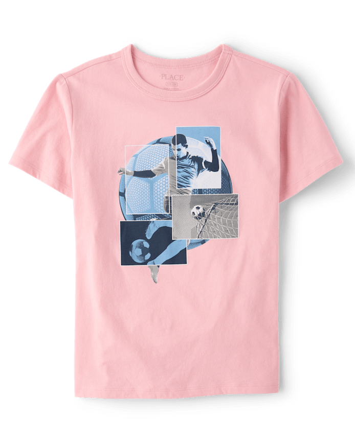 Boys Soccer Player Graphic Tee