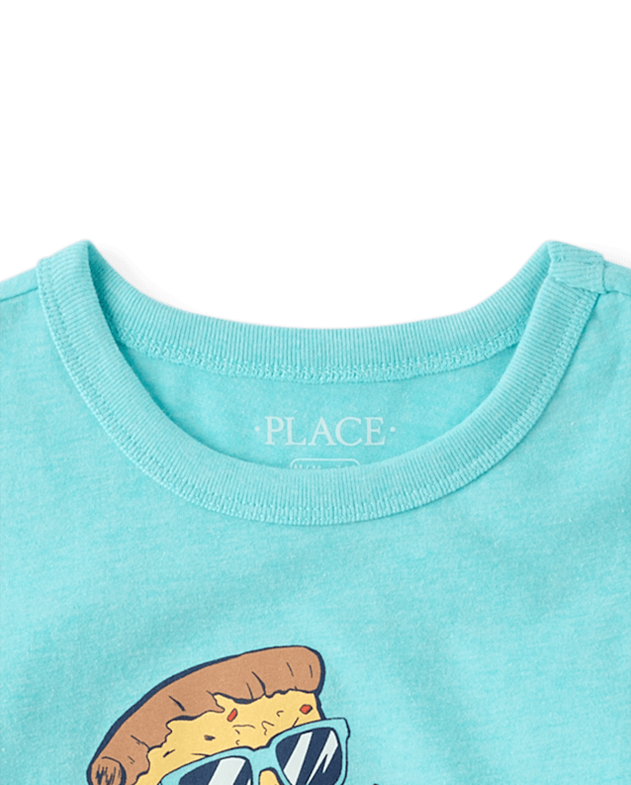 Boys Pizza Surfer Graphic Tee