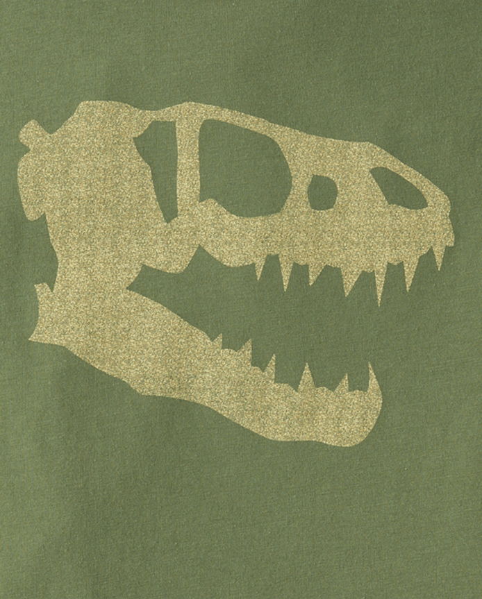 Boys Dino Skull Graphic Tee