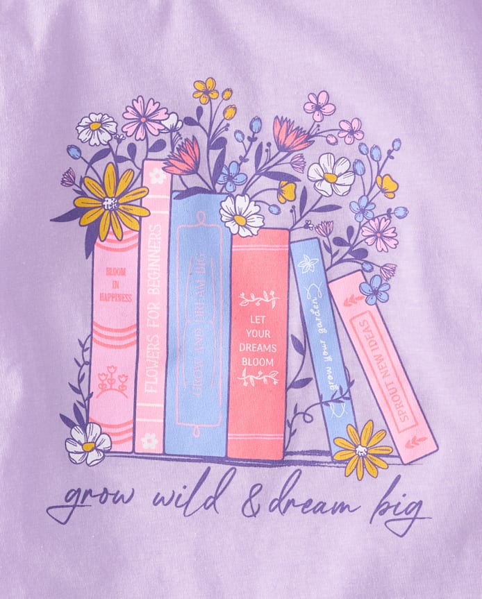 Girls Books Graphic Tee