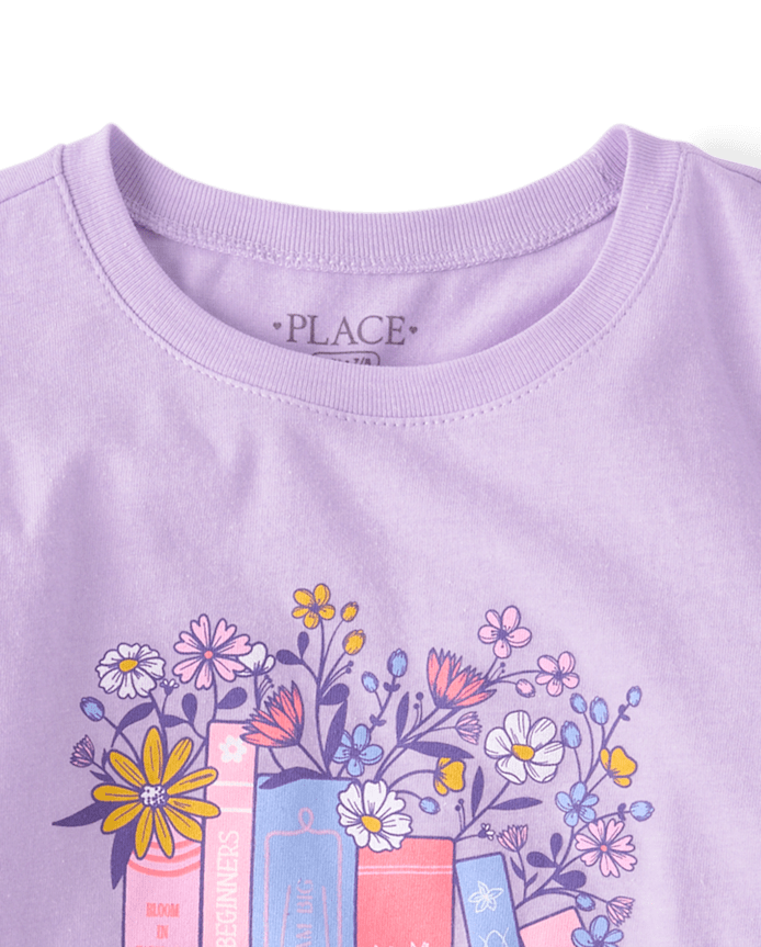 Girls Books Graphic Tee