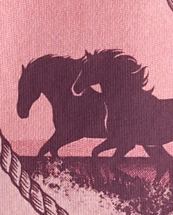 Girls Western Hearts Relaxed Cropped Graphic Tee