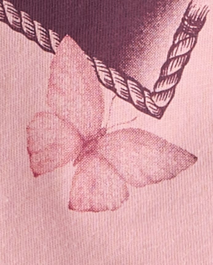 Girls Western Hearts Relaxed Cropped Graphic Tee