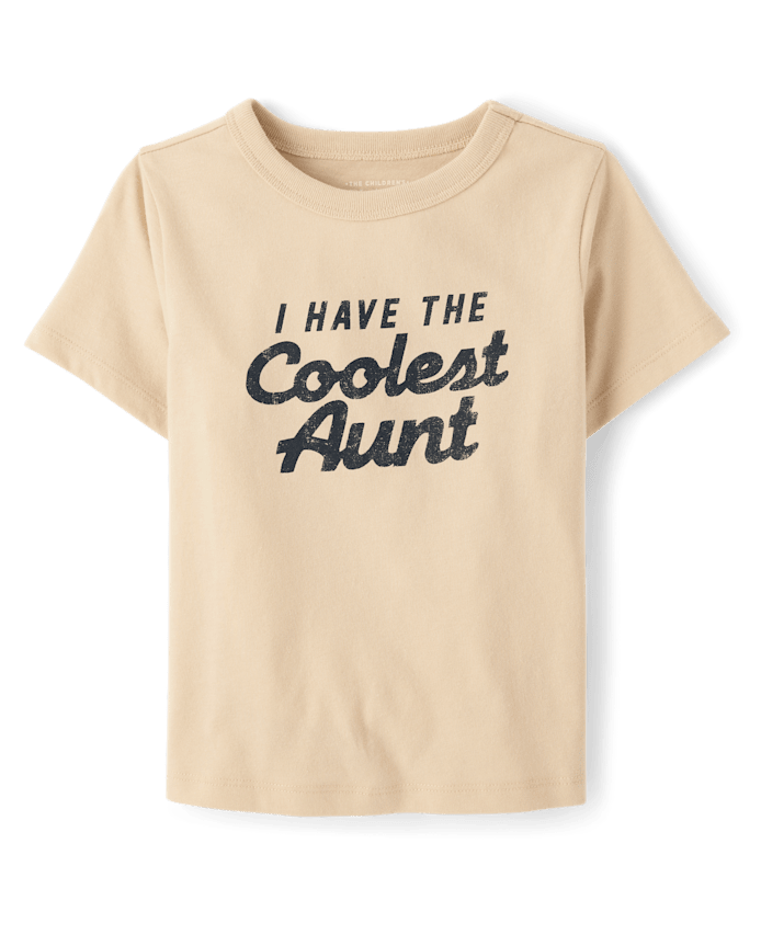 Baby And Toddler Boys Coolest Aunt Graphic Tee