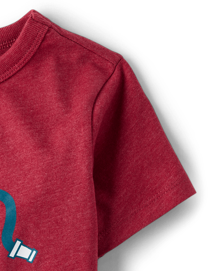 Baby And Toddler Boys Firetruck Graphic Tee