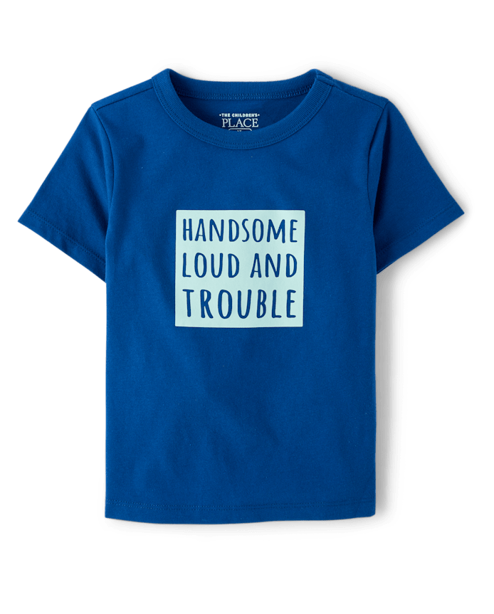 Baby And Toddler Boys Handsome Graphic Tee