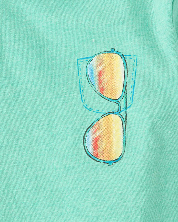 Baby And Toddler Boys Sunglasses Graphic Tee